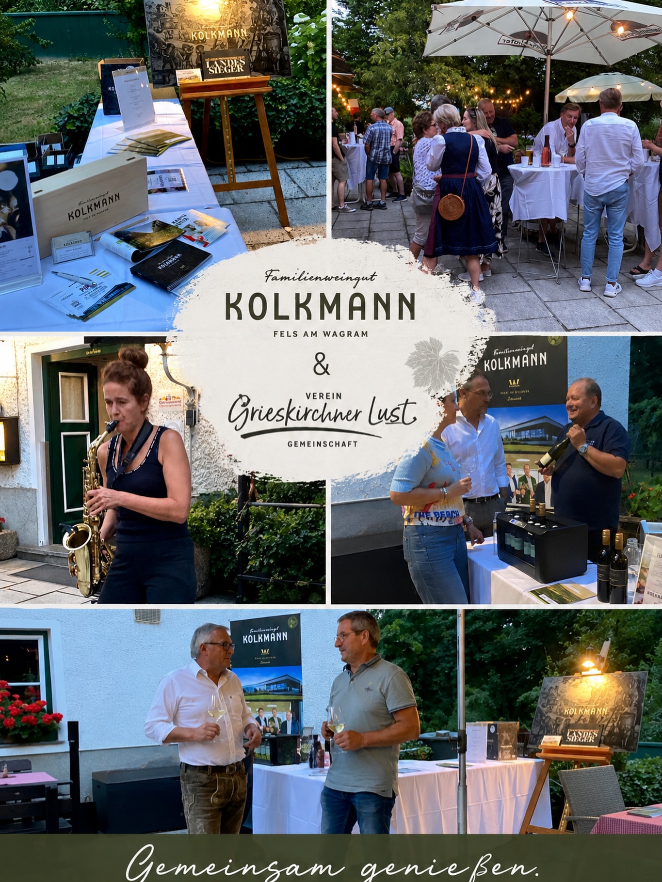 [Kolkmann on Tour] 🥂🚘🔆

Andrea & Horst bescherten gestern Abend in Bad Schallerbach bei der Veranstaltung „Achterl-Zeit 2026“  allen einen wunderbaren Abend … mit unseren Weinen… 🥂🔆🥂
@stadtmarketing_grieskirchen 

#grieskirchen #kolkmannwine #summertime #goodvibes #unforgettable